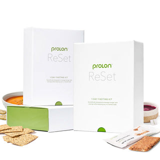 ProLon ReSet Box mit Cale Cracker, Tomatensuppe, Nussriegel und Hibiskustee