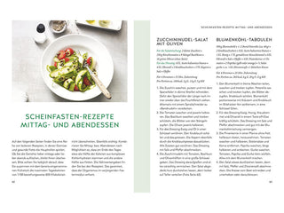 Buch: "Das neue Easy Fasten" von Prof. Dr. med. Bernd Kleine-Gunk und Bernhard Hobelsberger. Blick ins Buch. Rezepte